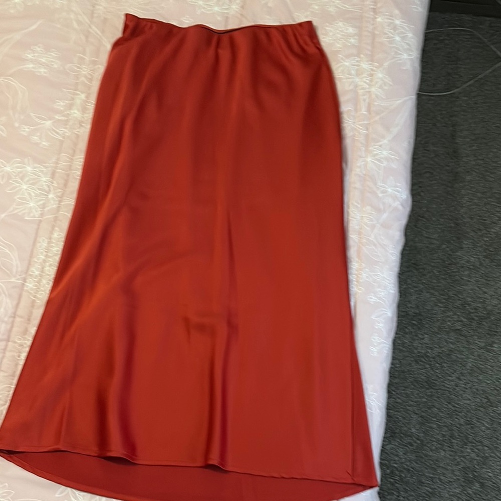 A New Day Brown Midi Pencil Skirt for Work